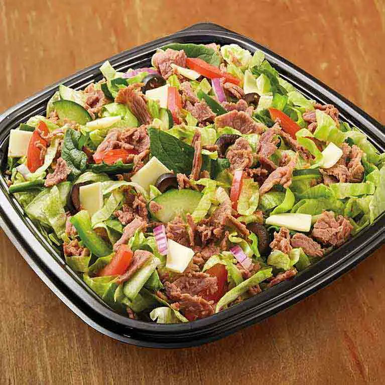 Steak and Cheese Salad from Subway