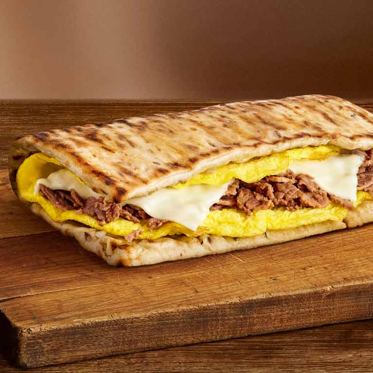 Steak, Egg and cheese from Subway (breakfast)