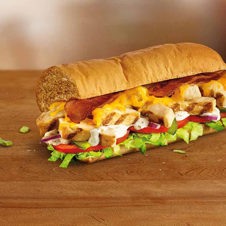 Chicken and Bacon Ranch Melt Subway